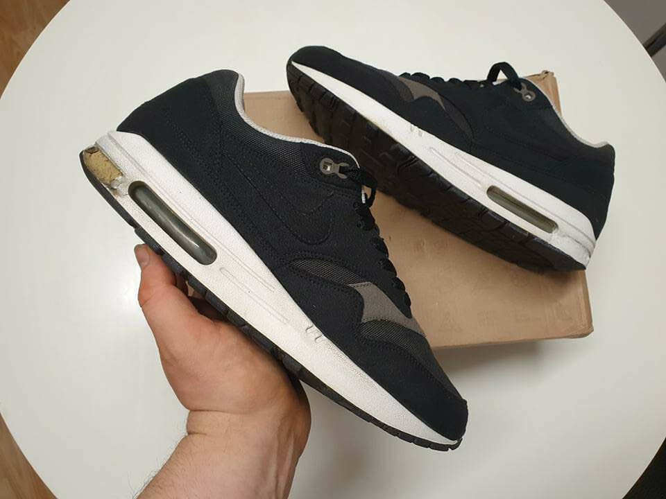 air max 1 black smoke